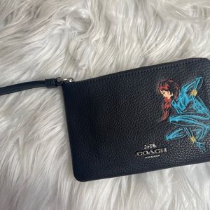 Black Widow Coach Wristlet